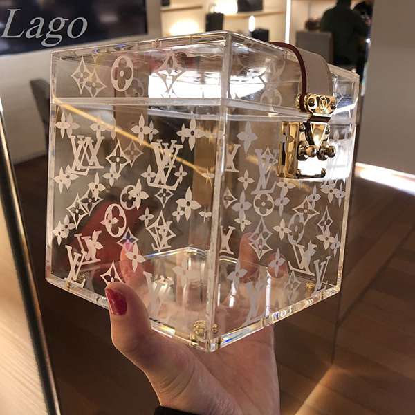 ルイヴィトンキューブ型 BOX/透明 ケース 偽物 GI0481